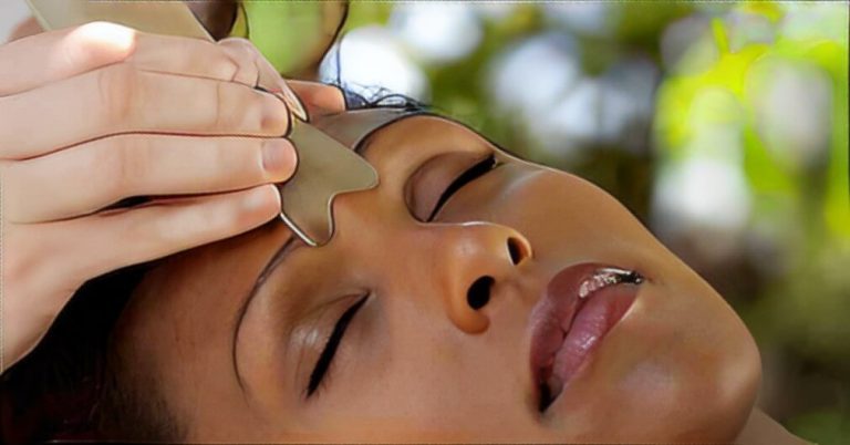 Young woman lying on cosmetologist table-during rejuvenation procedure